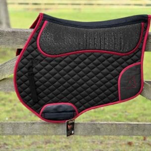 Easy Trek Dual Sided Anti-Slip Spine Relief Professional Saddle Pad/Numnah Suitable for Treeless & Treed Saddles