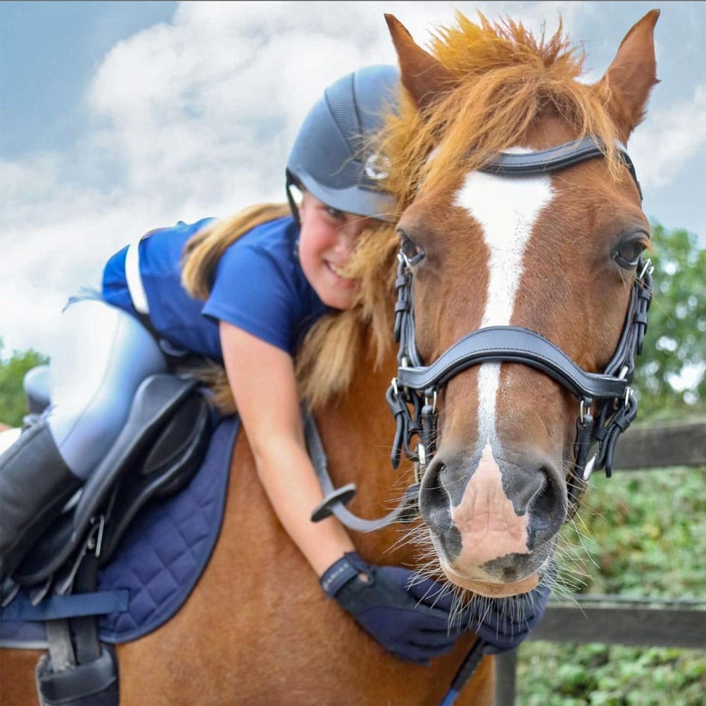 Easy Trek Anatomical Bitted Leather Bridle with Deluxe Gripper Reins - Black or Brown