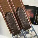 Easy Trek quality soft leather anatomical chafeless English girths - Black or Brown