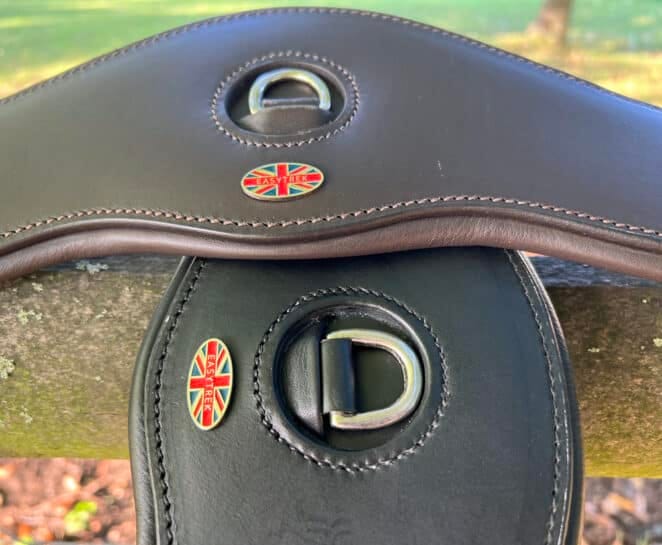 Easy Trek quality soft leather anatomical forward girth - Black or Brown