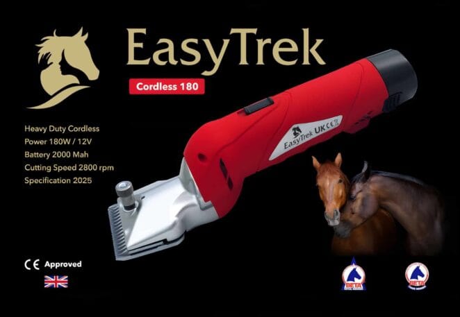 Easy Trek Cordless Horse Clippers – Heavy Duty 180W with Fine & Medium Blades - Image 8