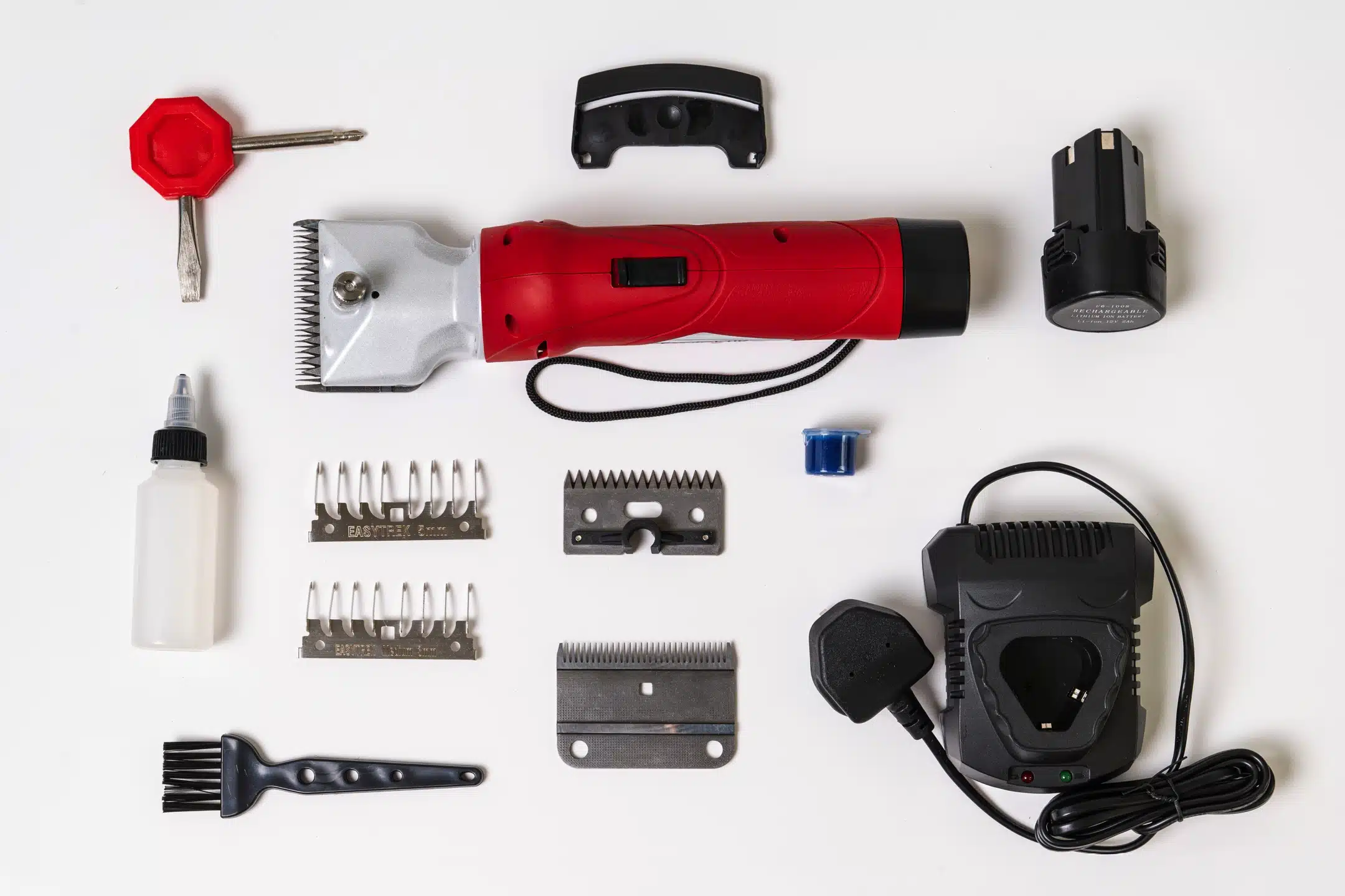 Cordless Horse Clippers Heavy Duty 180W Fine & Medium Blades